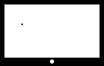 An image of a dead pixel on a screen