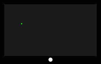 An example of a stuck pixel on a screen